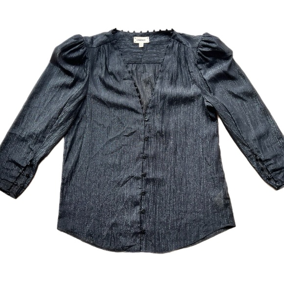 L'AGENCE Tops - L’agence black shimmery blouse shirt top size small